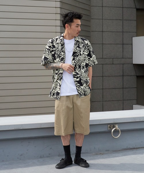 TWO PALMS(トゥーパームス)の「TWO PALMS/トゥーパームス レーヨン ハワイアンシャツ アロハシャツ 柄シャツ 開襟シャツ 2026年 夏 夏服(シャツ/ブラウス・メンズ・ブラック系その他2/ブラック系その他3/ブラック系その他4/ブラック系その他/ブラウン系その他・M/L)」の13枚目の写真