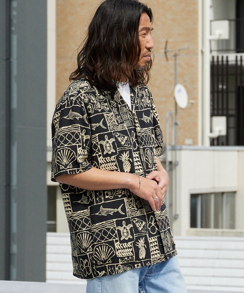 Aloha shirt two palms 店舗 トゥーパームス TWO PALMS アロハシャツ