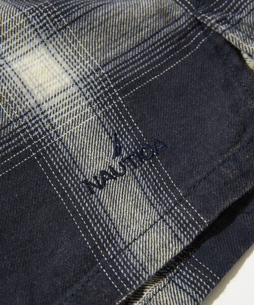 NAUTICA（ノーティカ）の「NAUTICA/ノーティカ ブリーチ オンブレ オープンカラー半袖シャツ（シャツ/ブラウス・メンズ・ブラウン/オリーブ/ネイビー・X-LARGE/LARGE/MEDIUM）」の8枚目の写真