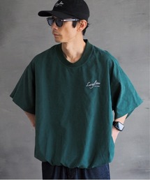 《Bz》Leyline/Premium Suede tee / スウェードタッチ 裾リブ オーバーサイズTシャツ