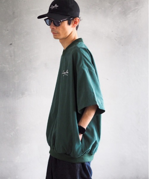 B.I.D.（ビーアイディー）の「《Bz》Leyline/Premium Suede tee / スウェードタッチ 裾リブ オーバーサイズTシャツ（Tシャツ/カットソー・メンズ・ネイビー/グリーン・LARGE/X-LARGE/MEDIUM）」の13枚目の写真