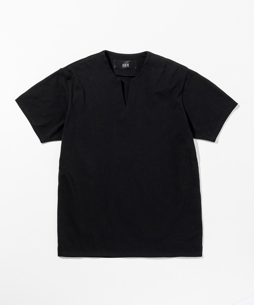 AKM Contemporary（エイケイエムコンテンポラリー）の「【WEB・直営店限定】AKM Contemporary(エイケイエムコンテンポラリー)スタンドキーネック半袖Tシャツ（Tシャツ/カットソー・メンズ・ネイビー/ホワイト/ブラック・XL/L/M/S）」の17枚目の写真