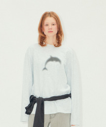 ERTR（イーアールティーアール）の「Dolphin LS T-Shirt Melange White（Tシャツ/カットソー）」