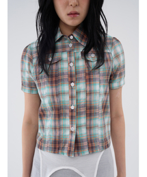 CONY（コール アウト ニューイヤー）の「チェックパフシャツ / グリーン（シャツ/ブラウス）」