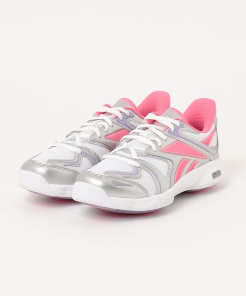 Reebok(リーボック)の「Reebok リーボック EASYTONE レディーススニーカー ウォーキングシューズ(イージートーン) 169099 100274316 ホワイト/ピンク/パープル(スニーカー・レディース・シルバー・22.5cm/23.0cm/23.5cm/24.0cm/24.5cm/25.0cm)」の1枚目の写真
