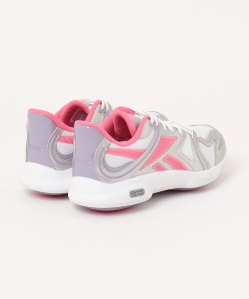 Reebok(リーボック)の「Reebok リーボック EASYTONE レディーススニーカー ウォーキングシューズ(イージートーン) 169099 100274316 ホワイト/ピンク/パープル(スニーカー・レディース・シルバー・22.5cm/23.0cm/23.5cm/24.0cm/24.5cm/25.0cm)」の2枚目の写真