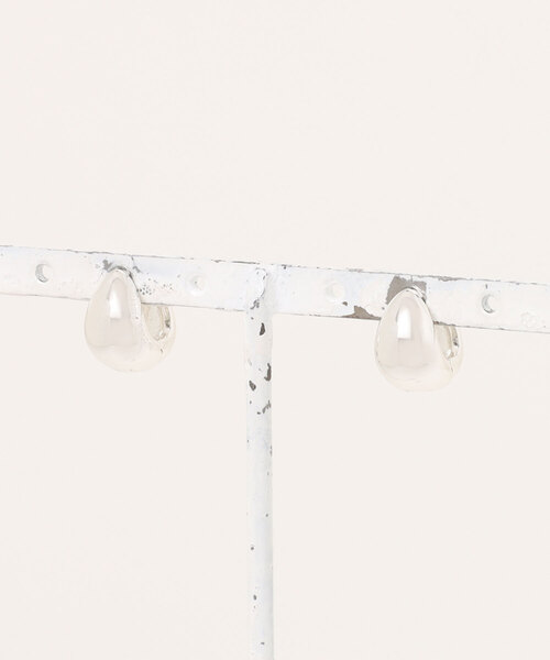 Scrap Book(スクラップブック)の「【Nothing And Others】Pebble Hoop Pierce(ピアス(両耳用)・レディース・シルバー・FREE)」の2枚目の写真