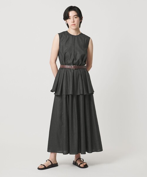MARW UNITED ARROWS(マルゥ ユナイテッドアローズ)の「<MARW UNITED ARROWS>ギャザー フレア スカート UVカット・接触冷感(スカート・レディース・ダークグレー/ネイビー/ダークブラウン・36/38)」の10枚目の写真