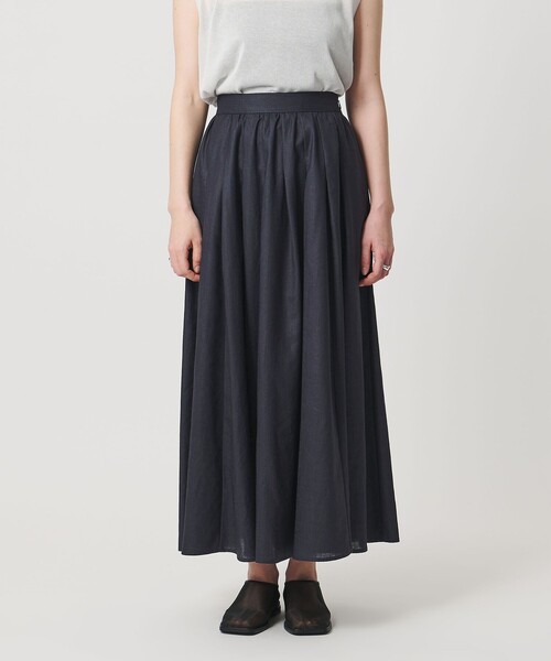MARW UNITED ARROWS(マルゥ ユナイテッドアローズ)の「<MARW UNITED ARROWS>ギャザー フレア スカート UVカット・接触冷感(スカート・レディース・ダークグレー/ネイビー/ダークブラウン・36/38)」の14枚目の写真