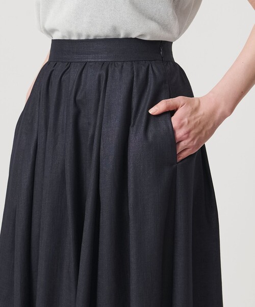 MARW UNITED ARROWS(マルゥ ユナイテッドアローズ)の「<MARW UNITED ARROWS>ギャザー フレア スカート UVカット・接触冷感(スカート・レディース・ダークグレー/ネイビー/ダークブラウン・36/38)」の19枚目の写真