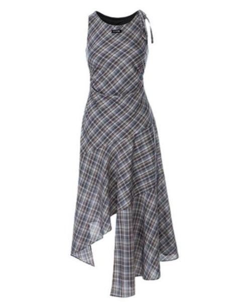 &soiree(アンドソワレ)の「アシンメトリーチャックキャミワンピース(ワンピース・レディース・ネイビー・SMALL/MEDIUM/LARGE/X-LARGE)」の3枚目の写真