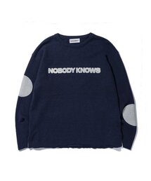 NOBODY KNOWS CREWNECK NAVY