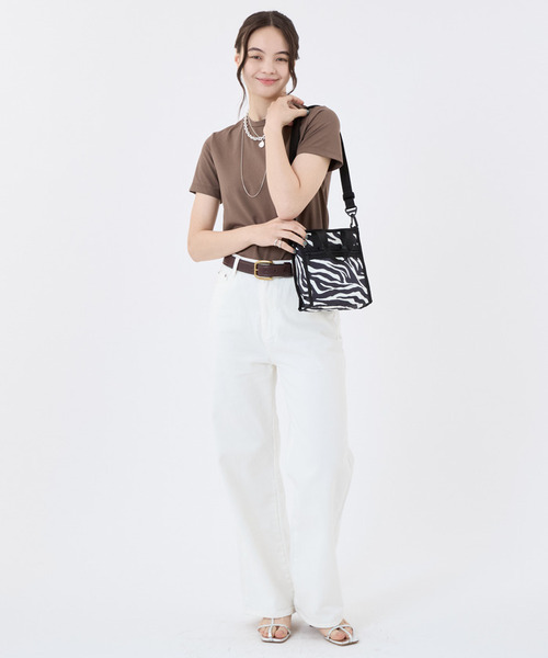 LeSportsac(レスポートサック)の「MINI N/S TOTE クリームブラックゼブラ(ショルダーバッグ・レディース・ブラック・FREE)」の3枚目の写真