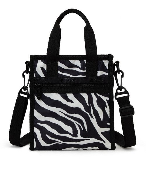 LeSportsac(レスポートサック)の「MINI N/S TOTE クリームブラックゼブラ(ショルダーバッグ・レディース・ブラック・FREE)」の4枚目の写真