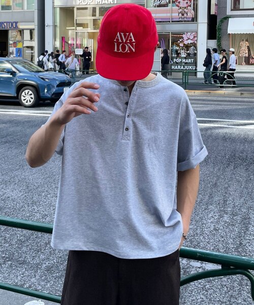 CIAOPANIC(チャオパニック)の「(ボーダー/無地)ヘンリーネックアソートTシャツ(Tシャツ/カットソー・レディース・チャコールグレー/グレー/オフホワイト/サックスブルー/ライトグレー/ブラウン・MEDIUM/LARGE)」の8枚目の写真