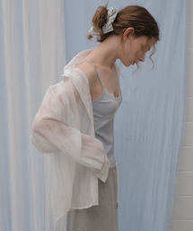Oversized airy stripe shirt [KNSS06SH03]_Ivory
