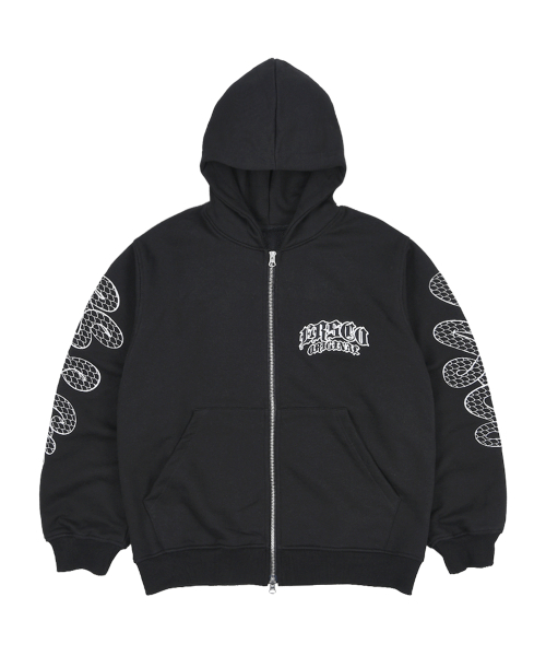 Sneak‑food Zip‑up Jacket — чёрная