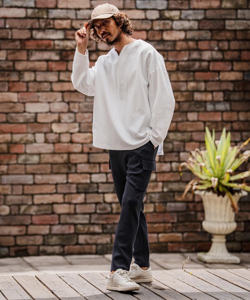 CAMBIO(カンビオ)の「mp15111-ポンチスリムカーゴパンツ(CMB-R0234)(カーゴパンツ・メンズ・グレー/オリーブ/ブラック/ネイビー・L/M/S)」の16枚目の写真