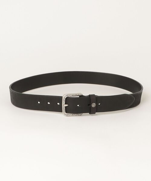 rehacer（レアセル）の「rehacer :  Native Motif Leather Belt / ネイティブ モチーフ レザー ベルト（ベルト・メンズ・キャメル/ブラック・FREE）」の2枚目の写真