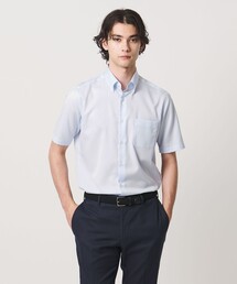 UNITED ARROWS | イージーケア AG パナマ ショートスリーブ ボタンダウンカラーシャツ 抗菌防臭 通気性(シャツ/ブラウス)