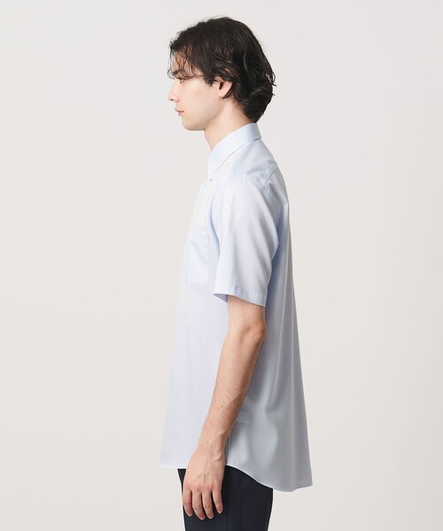 UNITED ARROWS(ユナイテッドアローズ)の「イージーケア AG パナマ ショートスリーブ ボタンダウンカラーシャツ 抗菌防臭 通気性(シャツ/ブラウス・メンズ・ライトブルー/ホワイト・XL/S/M/L)」の8枚目の写真