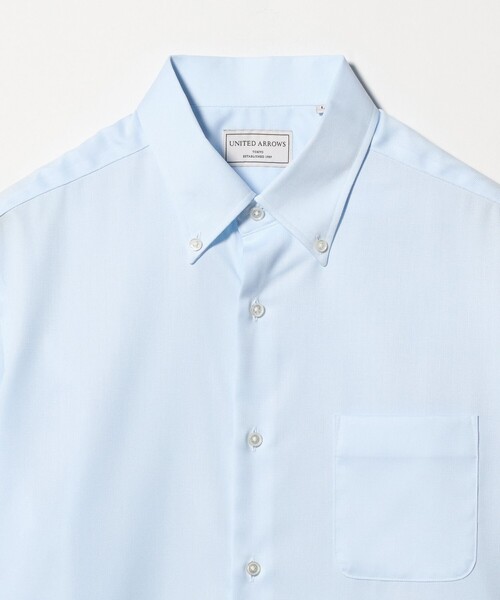 UNITED ARROWS(ユナイテッドアローズ)の「イージーケア AG パナマ ショートスリーブ ボタンダウンカラーシャツ 抗菌防臭 通気性(シャツ/ブラウス・メンズ・ライトブルー/ホワイト・XL/S/M/L)」の15枚目の写真