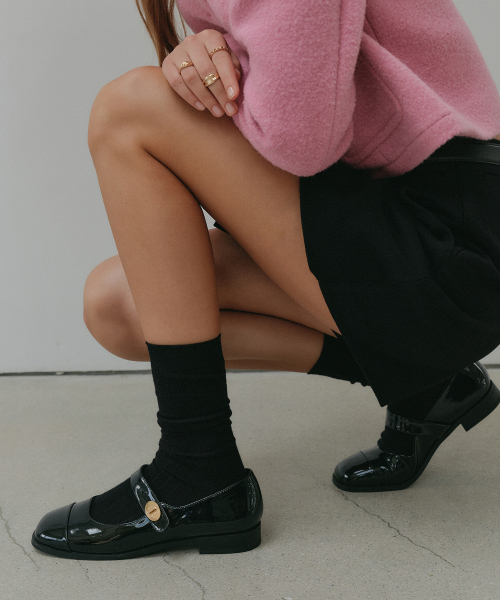 LOOKAST(ルックキャスト)の「ジュリエットメリージェンフラットシューズ_ブラック / JULIETTE MARYJANE FLAT SHOES_BLACK(ローファー・レディース・ブラック・23.5cm/23cm/24.5cm/24cm/25cm)」の2枚目の写真