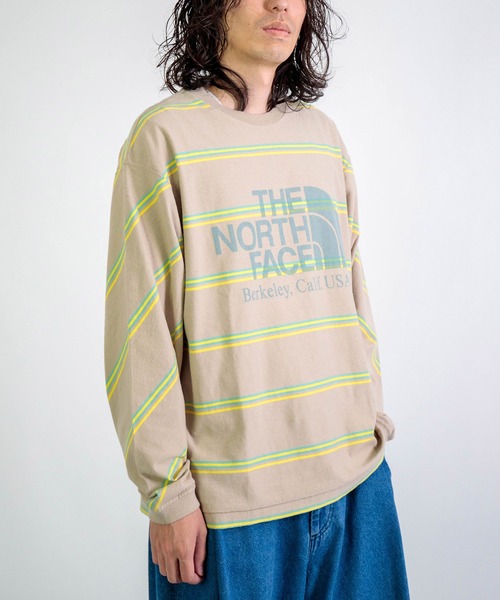 THE NORTH FACE PURPLE LABEL] Field Long Sleeve Striped Tee