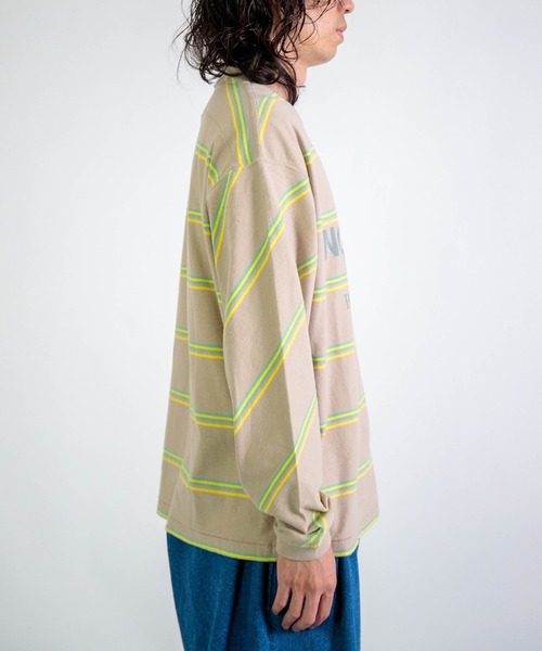 THE NORTH FACE PURPLE LABEL] Field Long Sleeve Striped Tee
