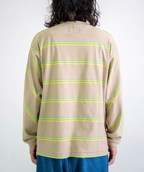 THE NORTH FACE PURPLE LABEL] Field Long Sleeve Striped Tee