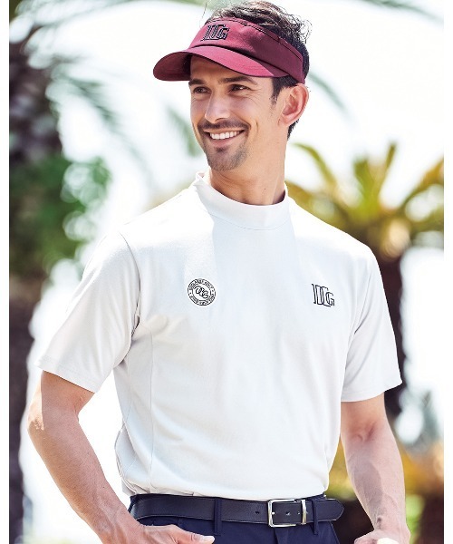 DoCLASSE( ドゥクラッセ)の「エクストラクリーン鹿の子ゴルフモック 半袖(Tシャツ/カットソー・メンズ・グリーン/ホワイト/バーガンディー/ダークネイビー/ライトグレー・M/LL/3L/S/L)」の1枚目の写真
