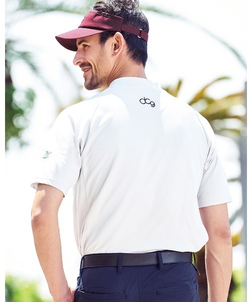 DoCLASSE( ドゥクラッセ)の「エクストラクリーン鹿の子ゴルフモック 半袖(Tシャツ/カットソー・メンズ・グリーン/ホワイト/バーガンディー/ダークネイビー/ライトグレー・M/LL/3L/S/L)」の6枚目の写真