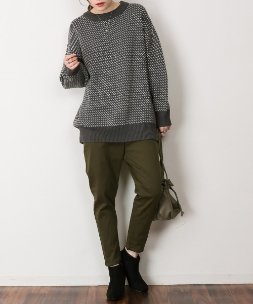 MARAI（マーライ）の「ルーズテーパードパンツ（その他パンツ・レディース・ブラック/ベージュ/ネイビー/カーキ/ブルー・LL/3L/4L/L/M）」の3枚目の写真