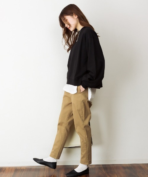 MARAI（マーライ）の「ルーズテーパードパンツ（その他パンツ・レディース・ブラック/ベージュ/ネイビー/カーキ/ブルー・LL/3L/4L/L/M）」の22枚目の写真
