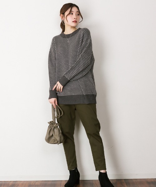 MARAI（マーライ）の「ルーズテーパードパンツ（その他パンツ・レディース・ブラック/ベージュ/ネイビー/カーキ/ブルー・LL/3L/4L/L/M）」の17枚目の写真