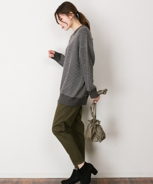 MARAI（マーライ）の「ルーズテーパードパンツ（その他パンツ・レディース・ブラック/ベージュ/ネイビー/カーキ/ブルー・LL/3L/4L/L/M）」の16枚目の写真