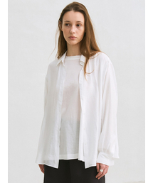 summer sheer shirt (white)