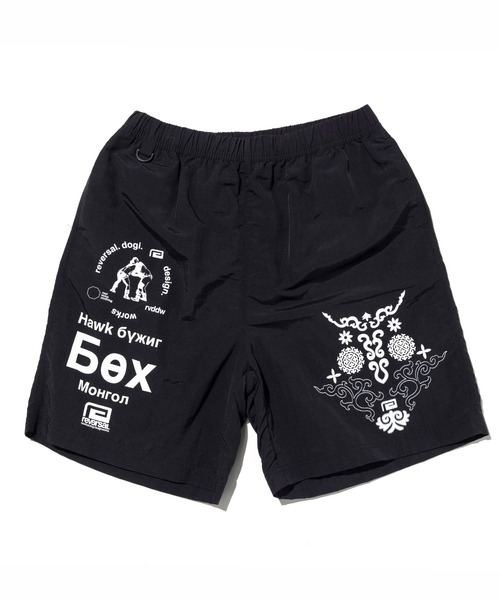reversal.dogi.design.works(リバーサル・ドーギ・デザイン・ワークス)の「<reversal/リバーサル>BOKH NYLON SHORTS(その他パンツ・メンズ・ブラック/サックスブルー/オレンジ・M/L/XL)」の4枚目の写真