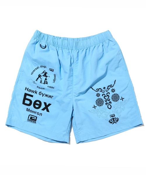 reversal.dogi.design.works(リバーサル・ドーギ・デザイン・ワークス)の「<reversal/リバーサル>BOKH NYLON SHORTS(その他パンツ・メンズ・ブラック/サックスブルー/オレンジ・M/L/XL)」の9枚目の写真