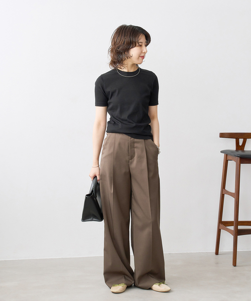 FLAT(フラット)の「ラウンドシアーバレエ(バレエシューズ・レディース・ブラウン/ベージュ/ブラック×ブラック・23cm/25cm/23.5cm/24cm/24.5cm/22.5cm/22cm)」の9枚目の写真