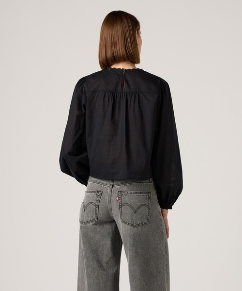 Levi's(リーバイス)の「Levi's/リーバイス ハン ロングスリーブ ビーズブラウス(シャツ/ブラウス・レディース・ブラック・S/M/XS)」の3枚目の写真