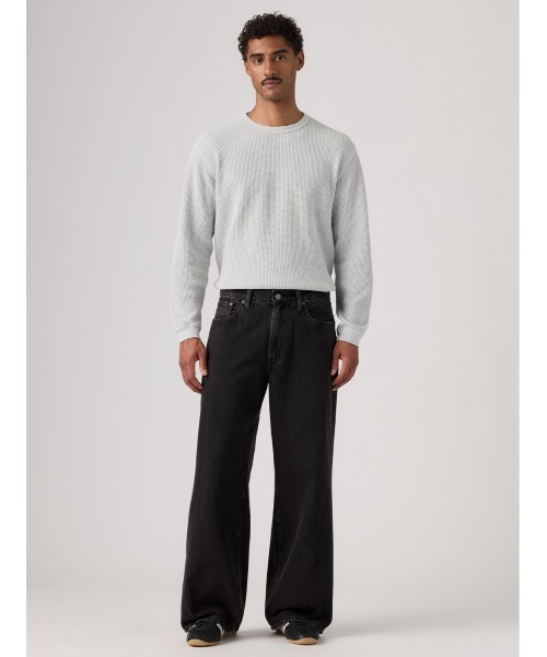 Levi's(リーバイス)の「Levi's/リーバイス BAGGY WIDE LEG ジーンズ(デニムパンツ・メンズ・ダークインディゴブルー・34inch/36inch/28inch/29inch/30inch/31inch/32inch/33inch)」の2枚目の写真