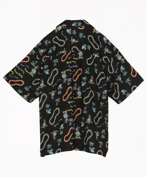 Ocean Pacific(オーシャンパシフィック)の「Ocean Pacific/オーシャンパシフィック FREAK'S STORE for BEACH & FES / オーシャンパシフィック 別注 HERITAGE ALOHA SHIRT(シャツ/ブラウス・メンズ・ナチュラル/ブラック/グリーン・MEDIUM/LARGE)」の4枚目の写真