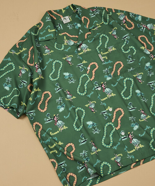 Ocean Pacific(オーシャンパシフィック)の「Ocean Pacific/オーシャンパシフィック FREAK'S STORE for BEACH & FES / オーシャンパシフィック 別注 HERITAGE ALOHA SHIRT(シャツ/ブラウス・メンズ・ナチュラル/ブラック/グリーン・MEDIUM/LARGE)」の19枚目の写真