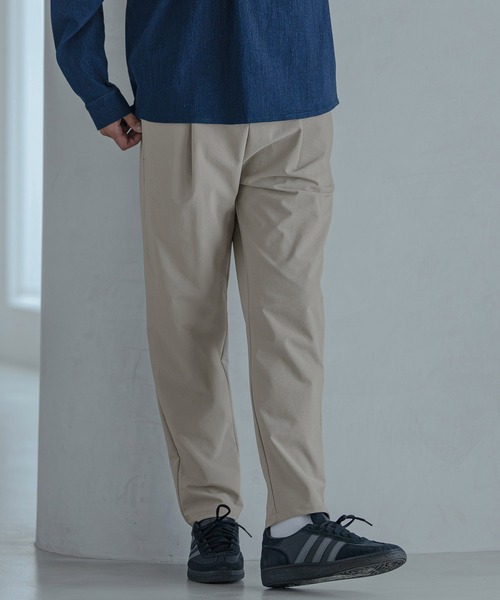 Magine(マージン)の「mp15245-Twill-Textured Nylon Stretch One-Tuck Easy Pants タックイージーパンツ(MGN-263-021)(その他パンツ・メンズ・ブラック/グレイッシュベージュ/チャコール・44/46/48)」の10枚目の写真