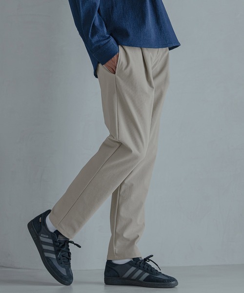 Magine(マージン)の「mp15245-Twill-Textured Nylon Stretch One-Tuck Easy Pants タックイージーパンツ(MGN-263-021)(その他パンツ・メンズ・ブラック/グレイッシュベージュ/チャコール・44/46/48)」の12枚目の写真
