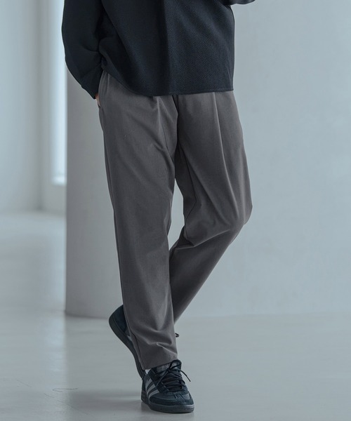 Magine(マージン)の「mp15245-Twill-Textured Nylon Stretch One-Tuck Easy Pants タックイージーパンツ(MGN-263-021)(その他パンツ・メンズ・ブラック/グレイッシュベージュ/チャコール・44/46/48)」の16枚目の写真