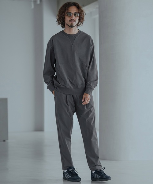 Magine(マージン)の「mp15245-Twill-Textured Nylon Stretch One-Tuck Easy Pants タックイージーパンツ(MGN-263-021)(その他パンツ・メンズ・ブラック/グレイッシュベージュ/チャコール・44/46/48)」の19枚目の写真
