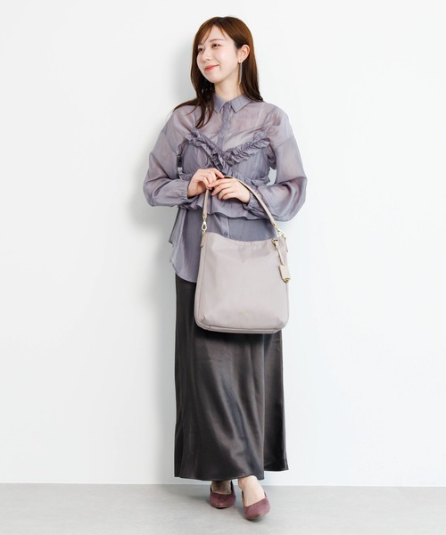 Jewelna Rose(ジュエルナローズ)の「ルフィーヌ 2wayショルダーバッグ 16342(ショルダーバッグ・レディース・グレイッシュベージュ/ダークグレー/ブラック・FREE)」の9枚目の写真