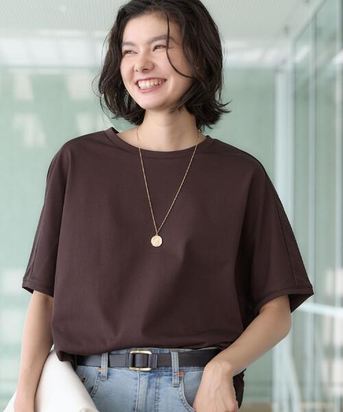 Dessin(デッサン)の「【汗シミ防止/UVカット】ドルマンスリーブ プルオーバー(Tシャツ/カットソー・レディース・ブラック/ボルドー/ブルー/グレー/ブラウン系その他・01/03/02)」の21枚目の写真